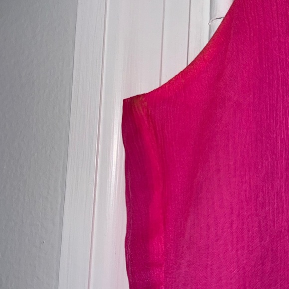 J Crew Sleeveless Pink Ruffle Top - Picture 3 of 8